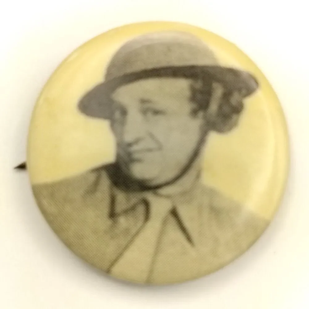 Curly Howard The Three Stooges Pinback Button Vintage Celebrity Pin Comedy